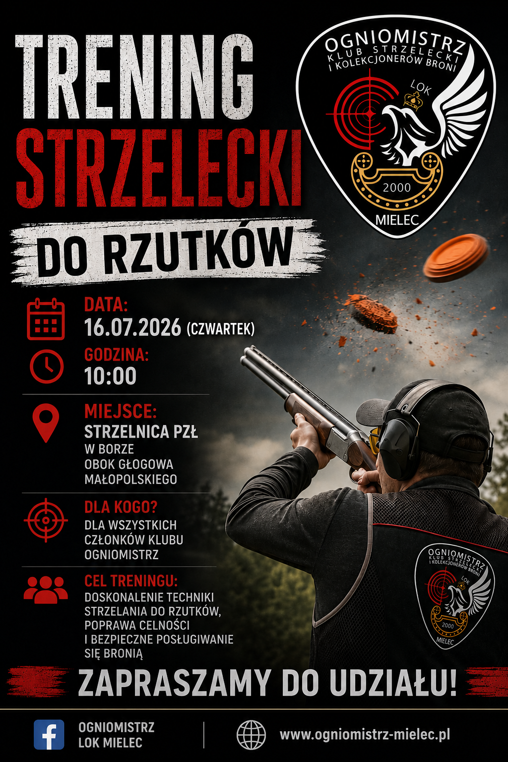 Trening strzelecki do rzutków