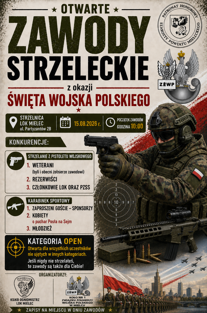Otwarte Zawody Strzeleckie z okazji Święta Wojska Polskiego